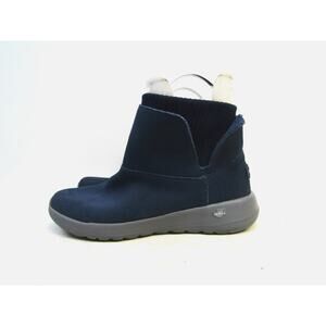 Skechers Womens Size 9 M Blue Suede Fashion Ankle Shoes